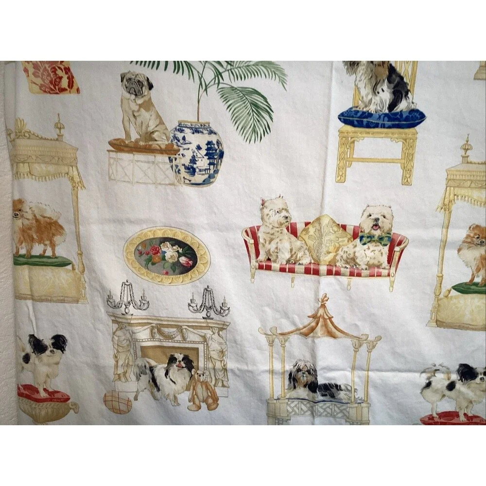 legacy pampered pooch shower curtain dogs